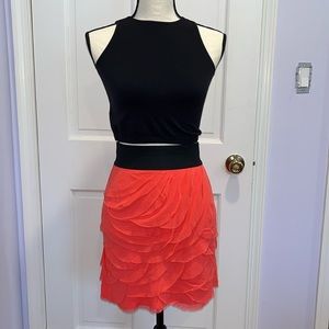 Express mini scalloped skirt